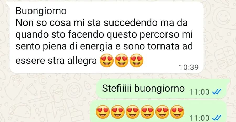 Piena di energia e tornata allegra