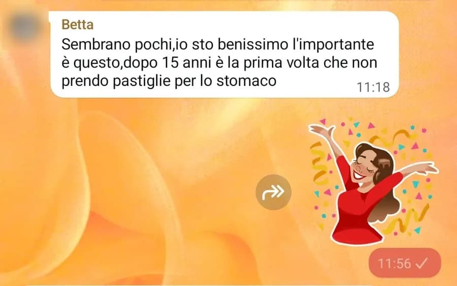 Dopo 15 anni, niente pastiglie per lo stomaco