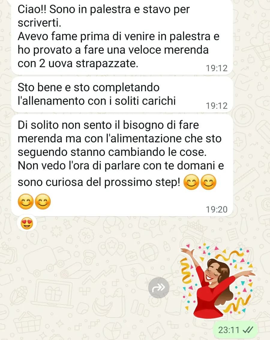 In palestra senza fame: l'alimentazione cambia le cose