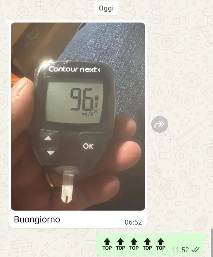 Glicemia a digiuno a 96