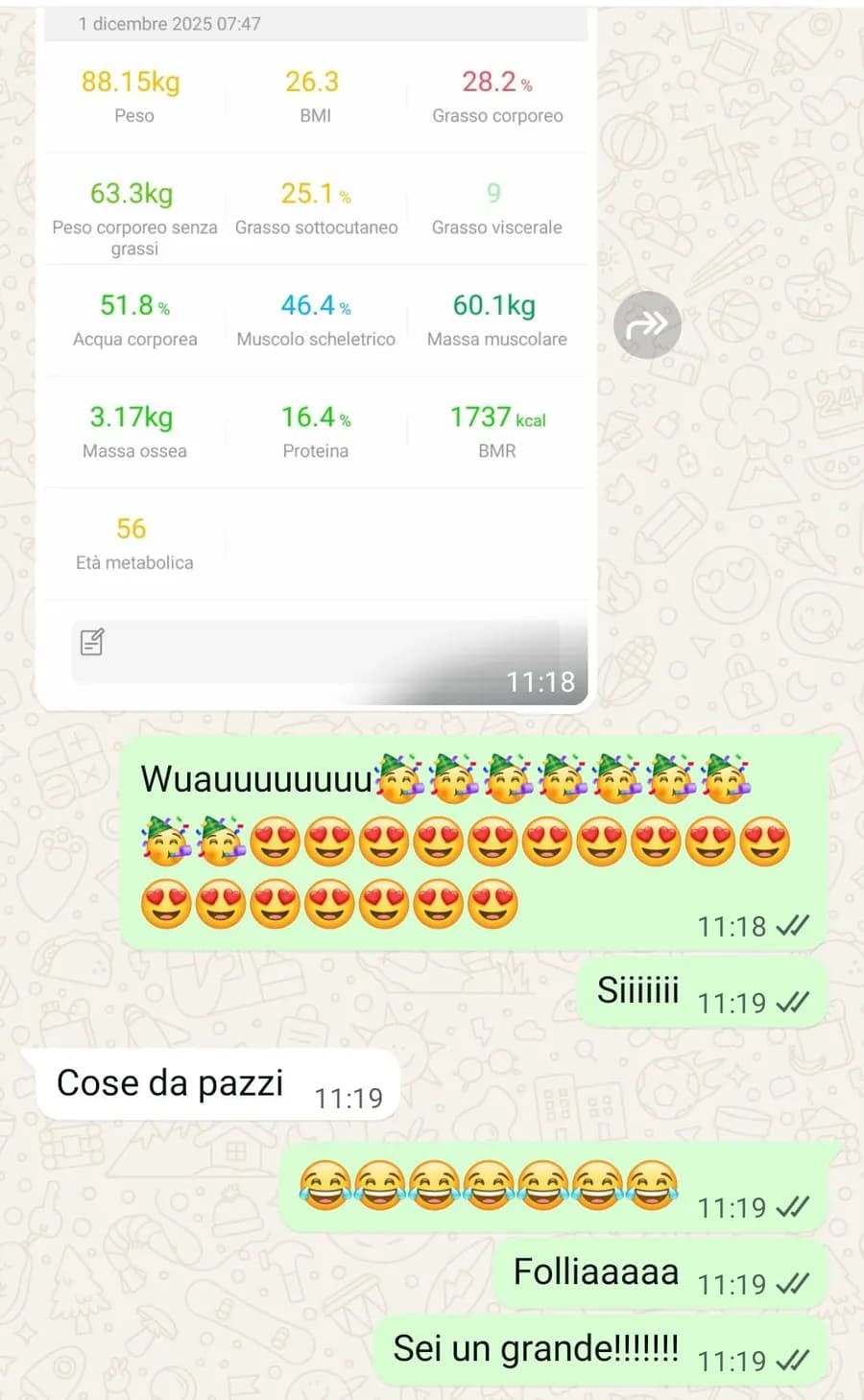 Composizione corporea: età metabolica 56