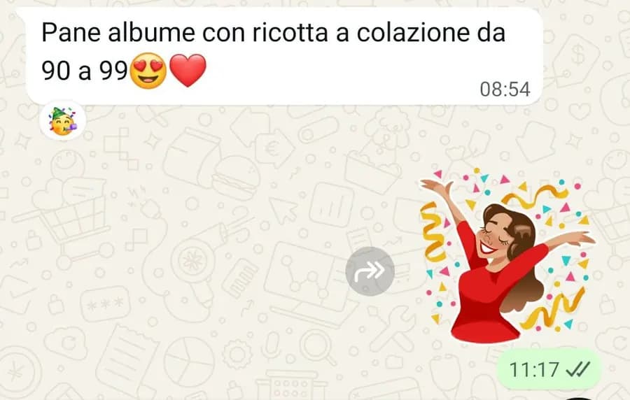 Pane all'albume e ricotta: da 90 a 99